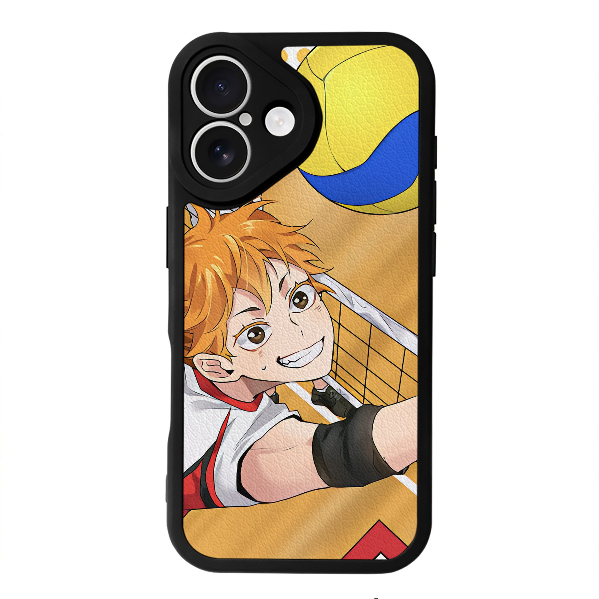 （画像用） ハイキュー!! Haikyu!! 【iPhone 16シリーズ対応】シリコンスマホケース（レザー調） 材質：シリコン